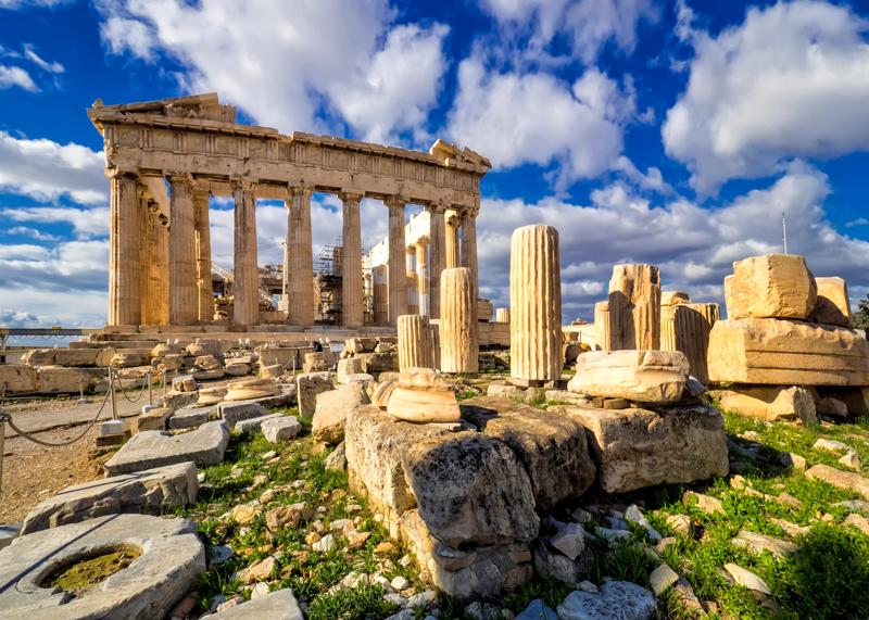 the temple on the Athenian Acropolis, Greece, dedicated to the goddess Athena, whom the people of Athens considered their patron. Construction began in 447 BC when the Athenian Empire was at the peak of its power. It was completed in 438 BC although decoration of the building continued until 432 BC.