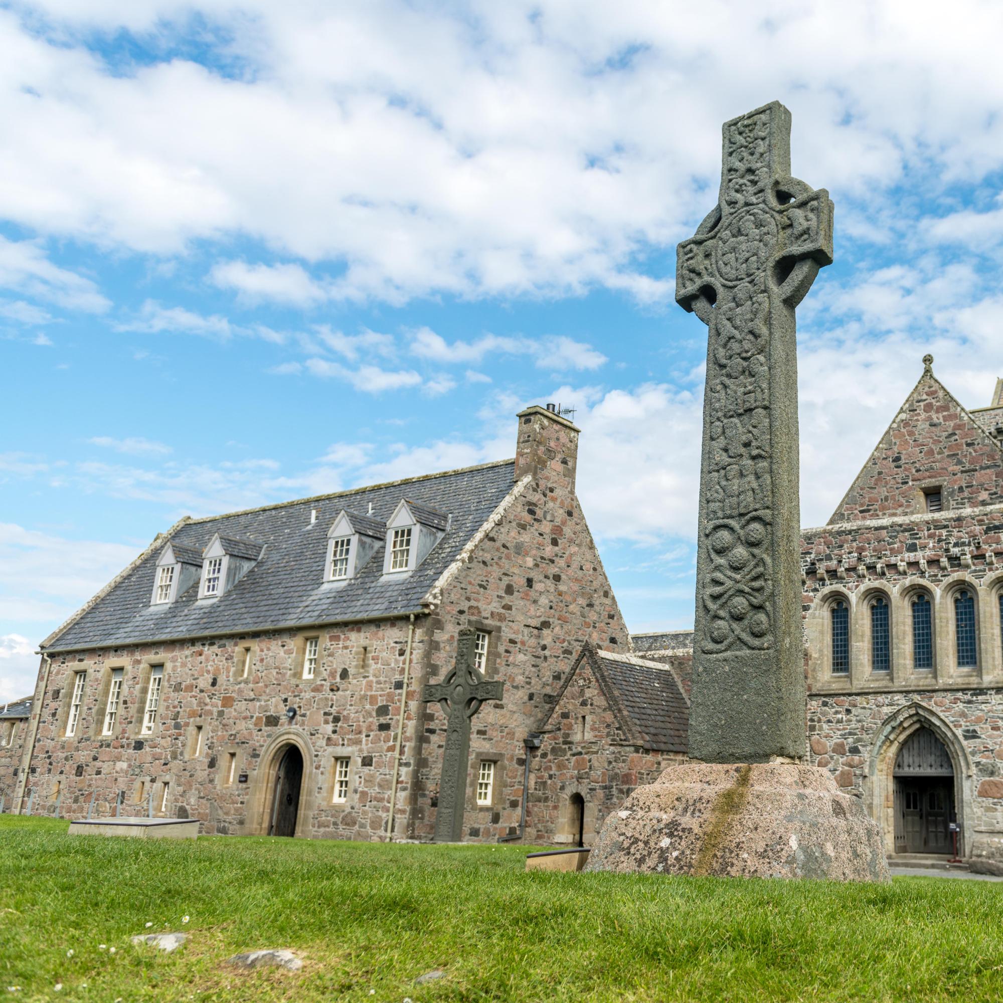 St. Martin's Cross, Iona Abbey, Iona, Scotland.