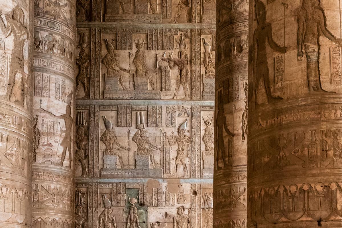 Isis Temple, The Dendera Temple, UNESCO World Heritage site, Nile River Valley,  Dendera, Egypt.