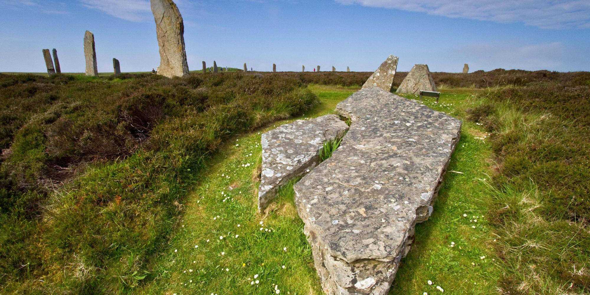 Ring of Brodgar Stone Circle is an ancient stone ring in Orkney Islands, Scotland.