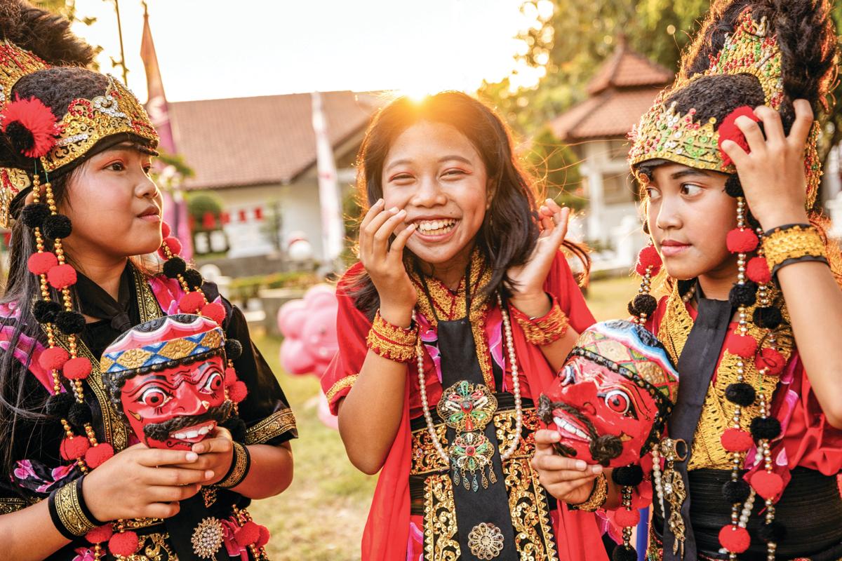 Guests experience local culture in Indonesia.